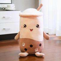 22 / 50 cm Mielas burbulinis arbatos puodelis, formos pliušinis žaislas, įdarytas tikros pieno arbatos pliušinis kūdikių lėlė, minkšta animacinė pagalvės pagalvė Kawaii dovana 22cm beige