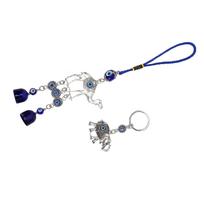 Blue Eye Camel Hanging Ornament Lucky Elegant Blue Eye Elephant Keychain Decoration for Car Handbag