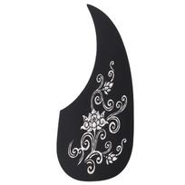 Guitar Pickguard PVC Protective Decorative Self Adhesive Acoustic Guitar Scratch Plate Silver white