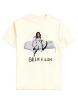 Billie Eilish When We All Fall Asleep Printed Casual Fashion Summer T-shirt Men and Women Loose Oversized Retro Cotton T-shirt M