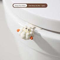 Cartoon Toilet Seat Lifter: Creative Anti-Stain Handle for Easy Bathroom Lid Opening gray