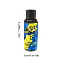 Eyeglass Scratch Repair Pastewith Sponge , Glass Lens Polishing Cream, Grinding Restoration Wax Anti-Scratch Care for Mirror 30G