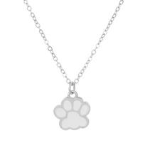 Fashionable Cute Cat Paw Cartoon Pendant Necklace Ins Creative Niche Accessories Metal Multiple Colors Available balta