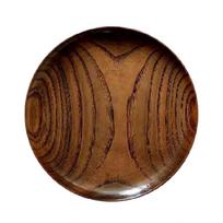Round Solid Wood Plate Dinner Plates Food Saucer Dessert Serving Tray Cake Fruit