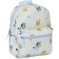 Bluey Kids Backpack, Single Zipper, 22 x 27 x 9 cm, Lightweight Durable Cartoon School Bag for Preschool Children