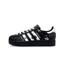 Adidas Originals Superstar 2 Atsparūs trinčiai Žemi Batai Riedlentėms Unisex Juodi Balti JI0079(Komanda1237-) 39⅓ black