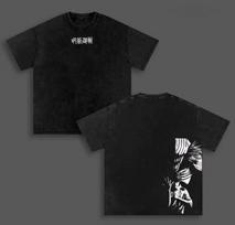 Okkotsu Yuta Jujutsu Kaisen Anime T-shirt Y2k Washed Casual Tee Shirt Men's Summer Short Sleeve Loose Cotton Clothing Tops S