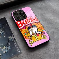 K-Kwaii Anime B-Buldak R-RameSn Telefono dėklas IPhone 17 Air 16 E Pro Max 15 14 13 Mini 12 Pro 11 Max Plus Juodas stiklinis dangtelis iPhone 12 Mini