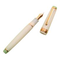 Sailor Fountain Pen Ezo Flying Fountain White Fine Nib  Spring-Calling Squirrel  Pen, & Green, (F) žalia