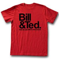Bill and Ted Red Adult T-Shirt S