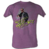 Bill and Ted Gentlemen We're History Purple Heather Adult T-Shirt XL