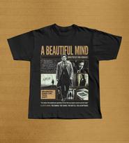 A Mind John Nash Math Genius T-Shirt, Ron Howard Film Tee S