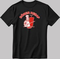 Doner Kebap Figure Short Sleeve White-Black Men's / Women's T-Shirt E045 L