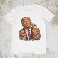 Funny Donald Trump Cheetos Shirt, Trump Meme T-Shirt, Political Humour Tee, Trump Makeup Meme, Funny Political Gift for Dad M