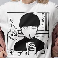 Unisex, Mob Psyhco 100 Shirt, PsychoHelmet Anime Shirt, Funny Shigeo and Dimple, Japanese Anime Otaku GIFT, Psycho Manga, Psyhco 100 Tshirt S