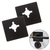 Black Stainless Steel Door Lock Plates for Repair and Reinforcement Solutions 2pcs