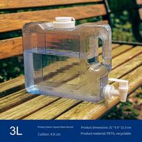 Convenient Faucet Plastic Drink Tank Reusable Water Dispenser 3L