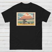 Ukiyo-e T-Shirt: Hiroshige Mount Fuji Woodblock Art 4XL