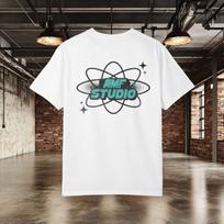 AMF Studio Graphic T shirt | Retro Atomic Logo Tee | Creative Studio Streetwear Shirt | Minimalist Graphic Tee | Sreet Brand Apparel 4XL
