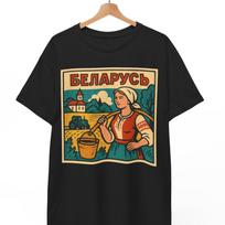 Belarus Retro Comic T-Shirt: Unisex Belarusian Pride Pop Art Tee M