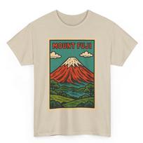 Mount Fuji T-Shirt: Retro Japanese Volcano Graphic Tee 2XL