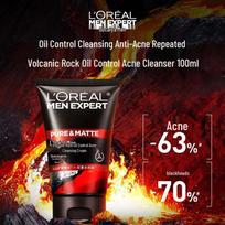 L'Oréal Men Expert Volcanic Rock Oil Control Anti-Acne Cleanser 100ml