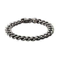 Daniel Wellington Bracelet Ellipse Cuban chain series, oval design, 316L stainless steel (PVD coating) bracelet, same style for men DW00401664 balta