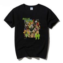 Billie Eilish Casual Short Sleeve Tshirt Unisex Loose Bf Style Hip Hop American Fashion Tops S