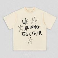 Harry Styles We Belong Together Graphic T Shirt Unisex Unisex Retro Pop Star Streetwear Oversized Tee Unisex Short Sleeves Fans Top M