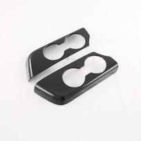 Auto Multifunctional Carbon Fibre Cup Holder Cover Protector Trim Body Kit Upgrade Car Door Accessories Toyota Highlander juoda