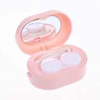 Portable Ultrasonic Contact Lenses Cleaner Removable 1Pcs Efficient Cleaning Device for Daily Contact Lens Care Travel Use rožinė