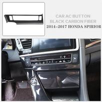 14-17model caf of Spirior rear cup holder with carbon fiber pattern black navigation panel is used for car interior decoration left hand drive