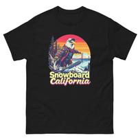 Snowboard California Eagle USA Snowboarding Animal T-Shirt XL