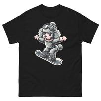 Poodle Dog Snowboarding Fun Snowboarder T-Shirt S