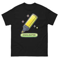 Highlighter School Classroom Object Office Teacher T-Shirt S