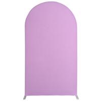 Tampri dvipusė arkos foninė užuolaida Vienspalvė arkos formos foninė užuolaida Kūdikio sutiktuvėms 50x120cm violetinė