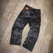 RogueWave High Street Y2k Angel Baggy Jeans American Hip Hop  Retro Cupids Arrow Men Women Pants Streetwear Unisex Casual Straight Jeans S