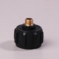 1 vnt. Qcc1 propano pildymo adapteris su veržle ir 1/4  Npt išoriniu vamzdžio sriegiu bakui, kepsninei, stovyklavimui, maisto gaminimui lauke, šildymui onesize