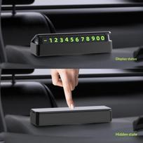 Luminous Temporary Parking Car Phone Number Plate 1Pcs Portable Hideable Auto Accessory for Daily Car Parking Use onesize