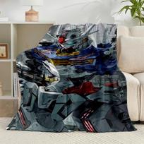 1PC Mecha Armor Robotic Design Flannel Blanket Gift, Suitable for Both Men And Women, Soft Ideal for Beds And Sofa, Birthday Or Christmas Gift 75x90cm