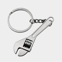 Creative Metal reguliuojamas veržliaraktis veržliaraktis Tool Key Chain Ring Novelty Keyring sidabras