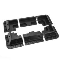 6PCS Solar Panel Roof Corner Bracket UV Resistant Drill Free ABS Plastic Anti Aging for RV Boat Black juoda