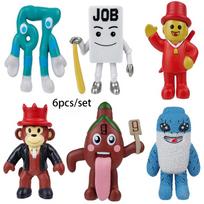 6pcs/set Steal A Brainrot Cute Figurine No.9 House Anime Figure Toy Game Peripherials Dolls Anime Toys Christmas Gifts