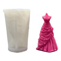 Princess Dress Silicone Molds Plasters Molds Epoxy Resin Molds Wedding Dress Candle Molds Ornament Molds Casting Molds