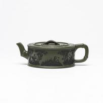 180ml Yixing Purple Clay Teapots Handmade Large Caliber Pot Raw Ore Green Mud Tea Soaking Kettle With Filter Zisha Tea Set Gift