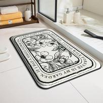 VIKAMA Modern Luxury Bathroom Mat Shower Room Absorbent Anti-Slip Foot Mat Soft Entrance Toilet Rug Home Decor 40x60cm 16x24inch