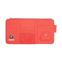 Daugiafunkcinė kortelių laikymo krepšio saulės skydelio krepšys automobiliui BMW E46 E90 E60 F30 F10 E39 i3 i4 X1 X2 X3 X5 X4 X6 X7 M3 M4 M5 G30 G20 520i raudona