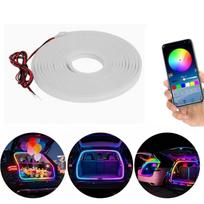 Dynamic Flowing Car Trunk RGB LED Strip High-Brightness Wiring Automatic Sensing Tailgate Light Strip Tool-Free Installation 12V geltona šviesi spalva