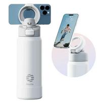 710/950ml Insulated Water Bottle with Magnetic Lid Gym Fitness Water Cup with Phone Holder Thermal Bottle Vacuum Flask Insulated 710ml balta