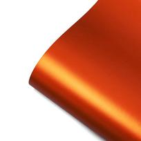 Bubble Free Car Wrapping Sticker Metallic Matte Satin Ice Orange Car Wrap Stickers Color Change Vinyl Film Auto Accessories 50x152cm